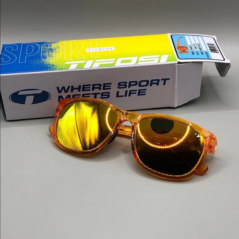 Tifosi Swank XL Amber Blaze Orange Mirror Unisex